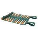 Set joc de table rulabil din piele naturala cu piese din lemn de calitate Melia Roll-Up Eire