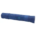 Set joc de table portabil confectionat manual din piele naturala Melia Roll-Up Les Bleus