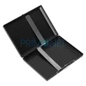Set Gentelo 2 ce contine o tabachera metalica pentru 20 tigari si bricheta metalica reincarcabila cu benzina