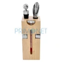 Set cadou pentru vin DM 20 Wood cu 6 accesorii
