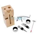 Set cadou pentru vin DM 20 Wood cu 6 accesorii