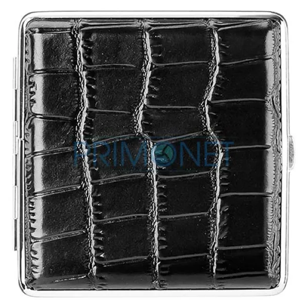 Tabachera tigari Angel 10 Black Crocodile (piele naturala)