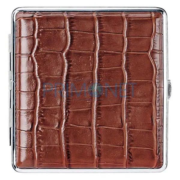 Tabachera tigari Angel 81 Brown Crocodile (piele naturala)