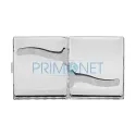 Tabachera metalica pentru tigari cu exterior cromat marca DM 13 Full chrome