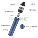 Kit complet tigara electronica vaporesso GTX GO 80 Blue cu toate accesoriile necesare