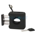 Cutter pentru trabuc Angelo Black V-Cut cu punch si ace pentru desfundat trabucuri