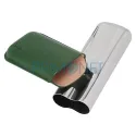 Etui pentru 2 trabucuri Angelo Green din piele ecologica