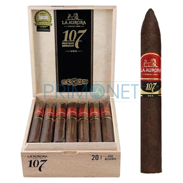 Trabucuri La Aurora 107 Maduro Belicoso (20)