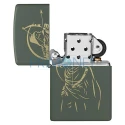 Bricheta Zippo Bow Hunter din metal functionala cu benzina