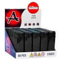 Bricheta cu gaz confectionata din plastic marca Adamo 7 Black cu flacara antivant