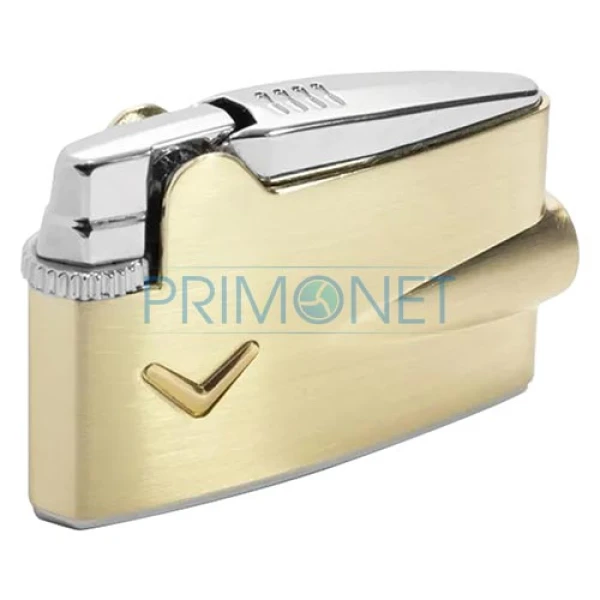Bricheta din otel inoxidabil Ronson Mini Varaflame Gold cu flacara normala