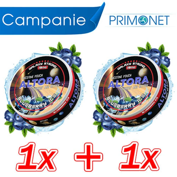 Campanie pouch nicotina Altora Blueberry Ice Galaxy Strong 1+1