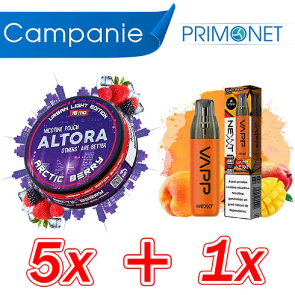Campanie Altora Arctic Berry + VIVO Nexxt Peach Mango