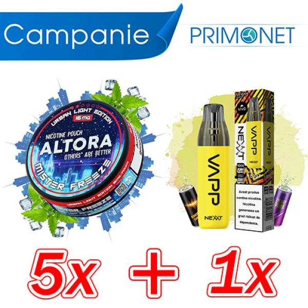 Campanie Altora Mister Freeze + VIVO Nexxt Up Juice