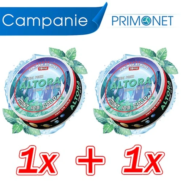 Campanie 1+1 Altora Mint Ice Cold Galaxy Strong (19 mg/pouch)