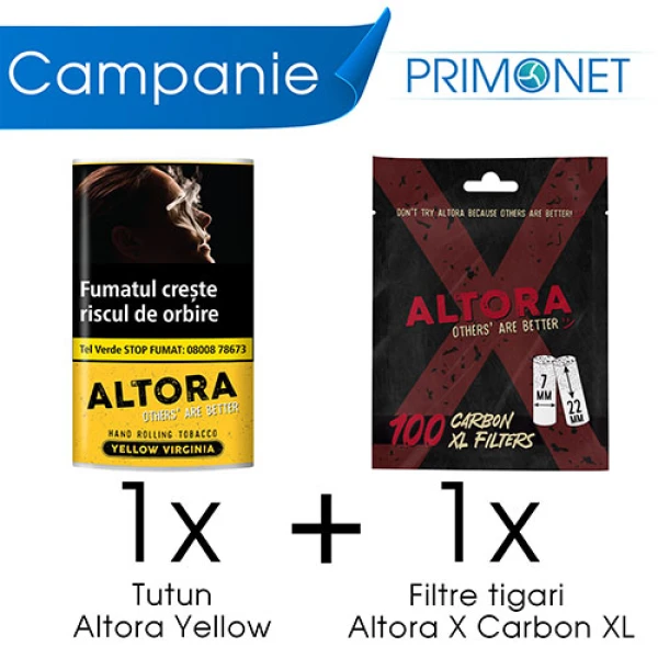 Campanie 1 x Altora Yellow (30g) + 1 x filtre tigari Altora X