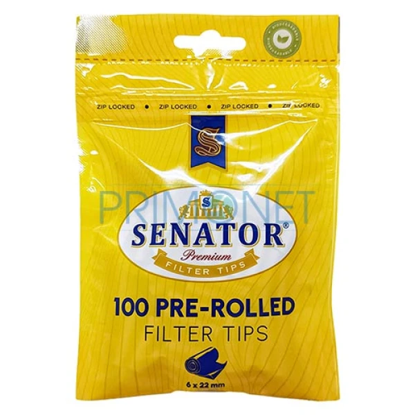 Filtre tigari Senator Pre-Rolled Slim Long 6/22mm (100)