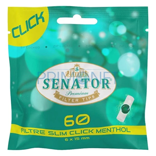 Filtre Tigari Senator Slim Click Menthol 6/15 MM (60)