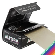Foite in rola Altora Brown Slim + Filtre Carton (5M) VHS Edition
