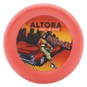 Grinder tutun cu diametru de 62 mm marca Altora Original de culoare rosu cu model print