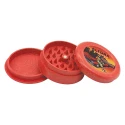 Grinder tutun cu diametru de 62 mm marca Altora Original de culoare rosu cu model print