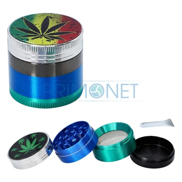 Grinder DM 19 Rasta Leaf