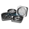 Grinder confectionat din metal marca Dreamliner 8 Cube Grey in forma de cub