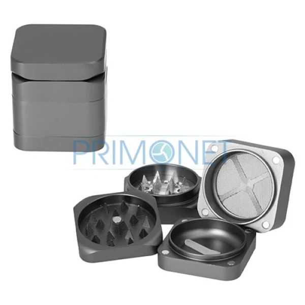 Grinder confectionat din metal marca Dreamliner 8 Cube Grey in forma de cub