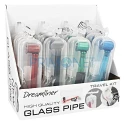 Pipa din sticla pentru fumat marca Dream 19 Colorful cu lungimea de 130 mm