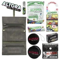 Borseta cu accesorii incluse Altora Forest confectionata din piele naturala pentru fumatorii RYO