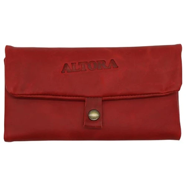 Portofel Altora Scarlet confectionat manual din piele naturala