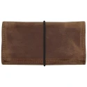 Portofel realizat manual din piele naturala Altora Walnut Tribe