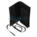 Portofel pentru tutun Angelo Canvas Black confectionat din panza