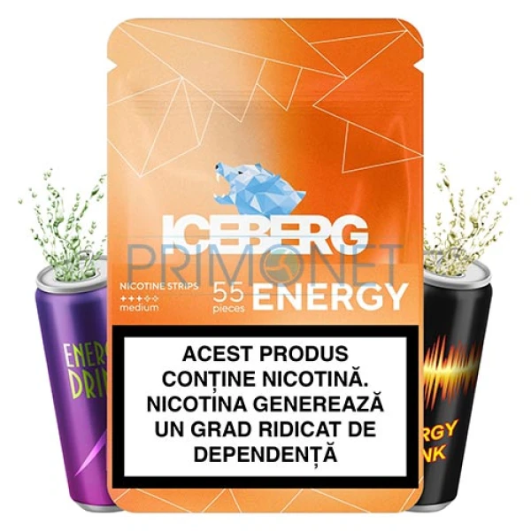 Pouch nicotina Iceberg Nicotine Cotton Strips Energy (13 mg/strip)