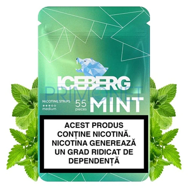 Pouch nicotina Iceberg Nicotine Cotton Strips Mint (13 mg/strip)
