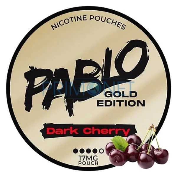 Pouch cu nicotina Pablo Gold Edition Dark cherry in cutie de 20 pliculete cu aroma de cirese