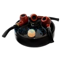 Scrumiera din ceramica pentru 3 pipe Ceramic Black