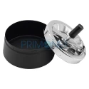 Scrumiera metalica cu capac rotativ marca Angel 63 Spinning Black