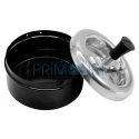 Scrumiera din otel inoxidabil cu capac rotativ Angel 76 Black