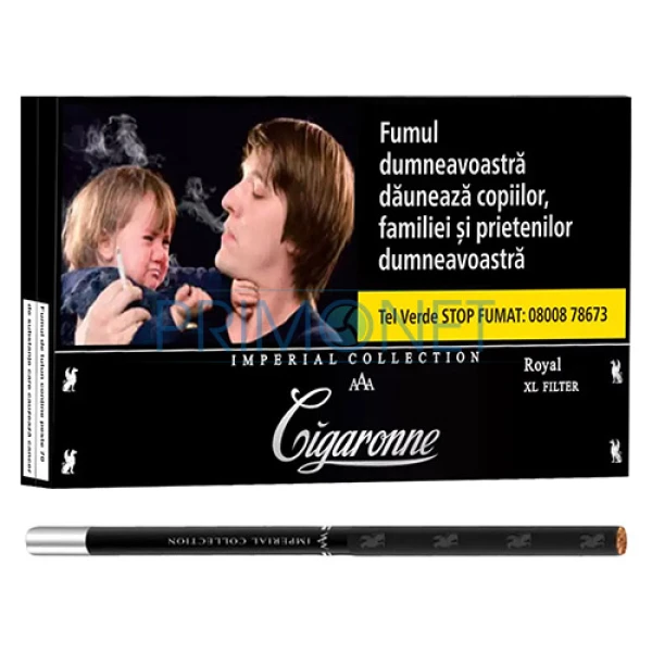 Tigarete Cigaronne Royal XL Black