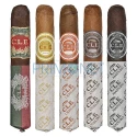 Cutie cu 5 mostre trabucuri CLE Sampler de dimensiuni Robusto