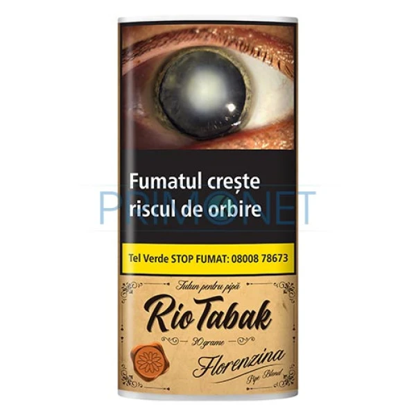 Tutun aromat pentru pipa Riotabak Florenzina cu aroma de caramel de tarie medie