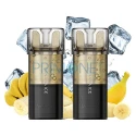 Cartus de unica folosinta cu pana la 800 pufuri Vozol fara nicotina Banana Ice 2 bucati