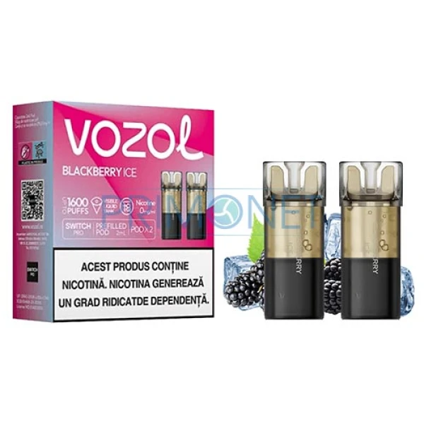 Cartus Vozol fara nicotina Blackberry Ice (2 bucati)