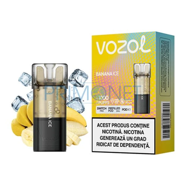 Cartus Vozol Switch Pro Banana Ice (1 capsula)