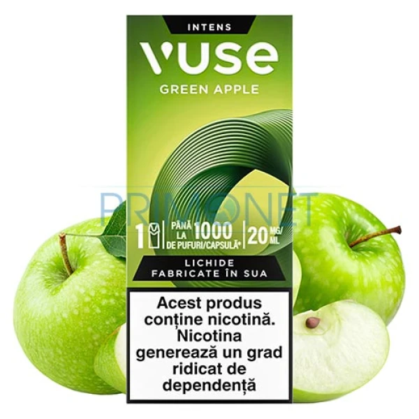 Capsule Vuse Green Apple 20MG (1 capsula) 1000 Pufuri