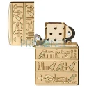 Bricheta originala de vanzare Zippo Hieroglyps cu insert auriu