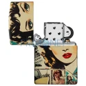 Bricheta Zippo cu print originala model Vintage Collage