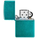 Bricheta Zippo de calitate functionala cu benzina model Candy Teal