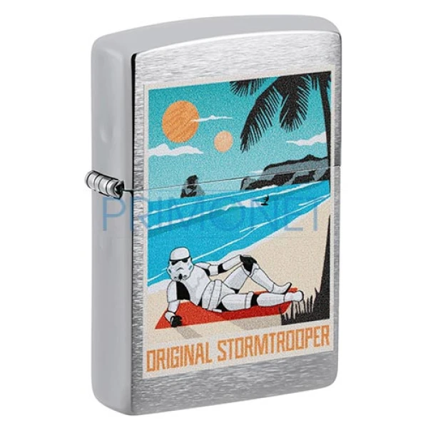 Bricheta Zippo metalica originala model Stormtrooper Beach